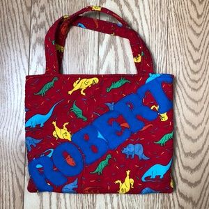 ROBERT Kids Soft Padded Quiet Bag W Dinosaurs
